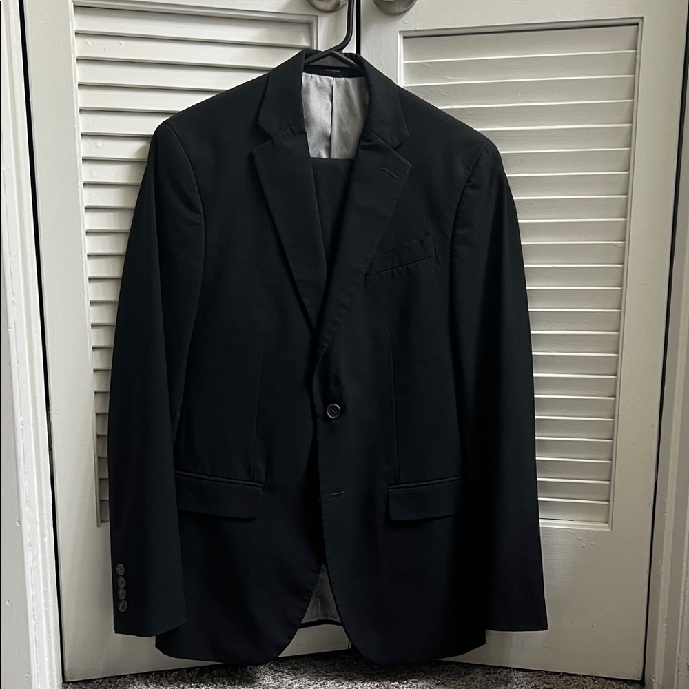 JF J.Ferrar Sleek Black Men's Blazer